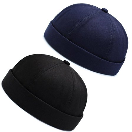2 Li Set %100 Pamuk Cap Ayarlanabilir Docker Şapka Yazlık Takke Şapka Retro Şapka Takke Şapka