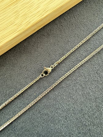 Paslanmaz Kararmaz 1,5 mm Geçme Yılan Çelik Kolye Çelik Zincir