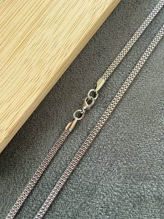 Paslanmaz Kararmaz Tasarım Çelik Kolye Çelik Zincir 2,5mm