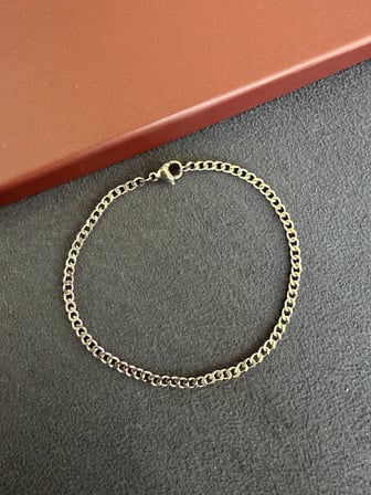 Paslanmaz Kararmaz Gurmet Çelilk Bileklik 20 cm 1,5mm