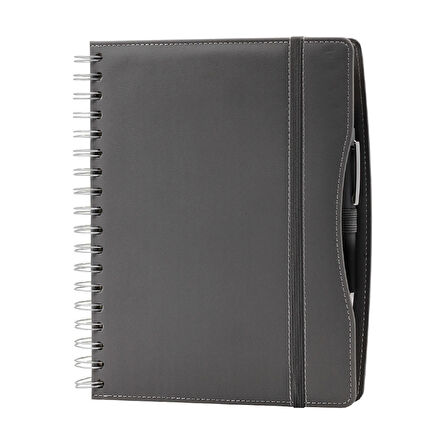 Gri Termo Deri 16x24 Ajanda