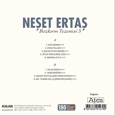Neşet Ertaş Bozkırın Tezenesi 3 - Plak