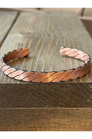 %100 Saf Bakır Bileklik Burgu Modeli Bakır Bileklik
