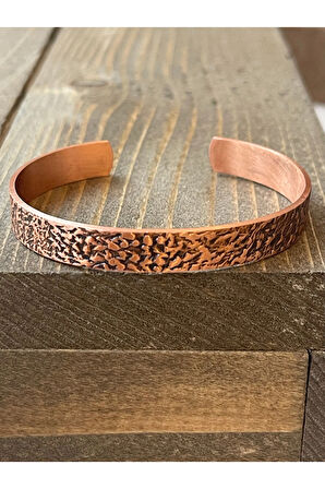 %100 Saf Bakır Bileklik , İşlemeli Ayarlanabilir Ölçü Bakır Bileklik