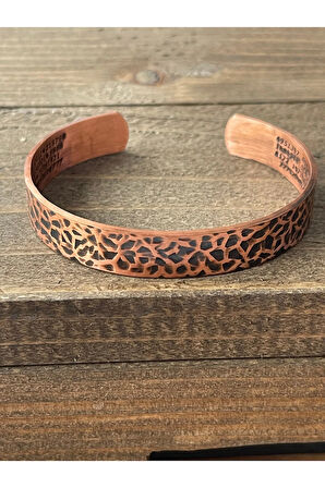 Saf Bakır Bilkeklik Koruma Dualı Şans Rakamlı Koruma Tılsımlı Bakır Bileklik