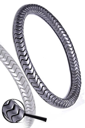 Sertifikalı Aaa Silver Renk Hematit Taşı Bileklik - Kararmaz