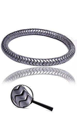 Sertifikalı Aaa Silver Renk Hematit Taşı Bileklik - Kararmaz