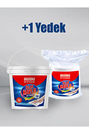 Kova Islak Mendil Ve Yedek Poşet - Beyaz Sabun Kokulu