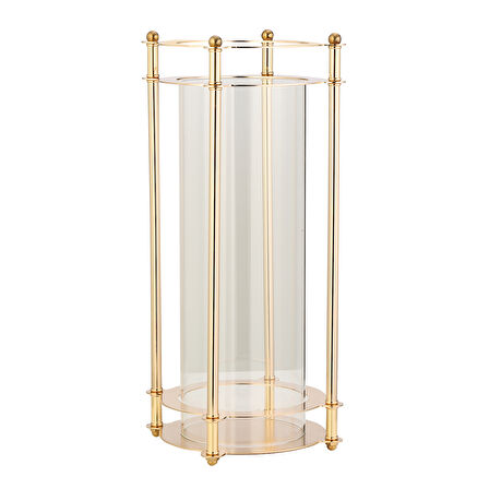 GOLD BÜYÜK TOPLU MUMLUK 20*20*50 CM AK.JD0078