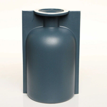 LIP KOYU GRİ VAZO ORTA  17*14*25 CM AK.JL0014