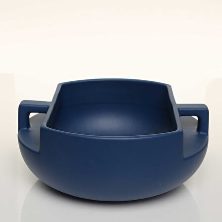 HANDLE KULPLU MAVİ KASE 25*25*11 CM AK.JL0036