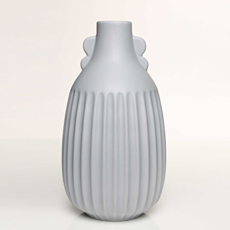ANTIQUE GRİ VAZO ORTA 17*17*33 CM AK.JL0052