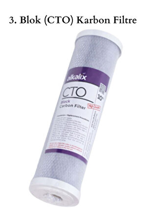 Water Jobs Açık Kasa Üçlü Filtre Seti Nsf Sertifikalı / Açma Anahtarı Hediyeli