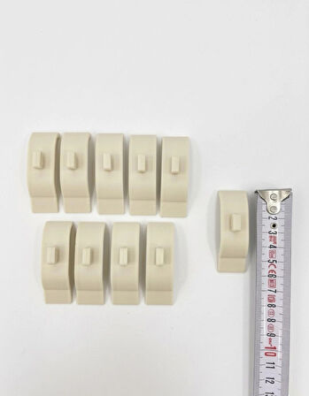 Brillant Stor Perde Montaj Aparatı Pratik Korniş Aparatı 10 Adet (Taçlı) Kasa 5cm