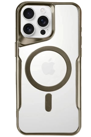Apple iPhone 16 Pro Max Kılıf Boyi Magsafe Silikon Kapak - Çöl Titanyum