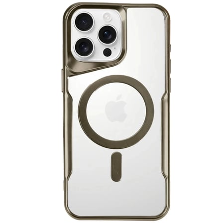 Apple iPhone 16 Pro Max Kılıf Boyi Magsafe Silikon Kapak - Çöl Titanyum