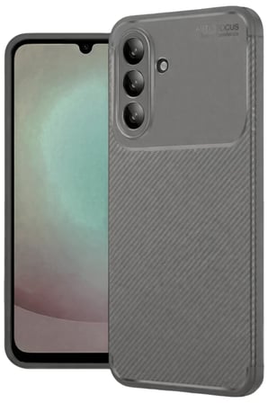 Samsung Uyumlu Galaxy A56 Kılıf Auto Focus Karbon Kapak - Gri