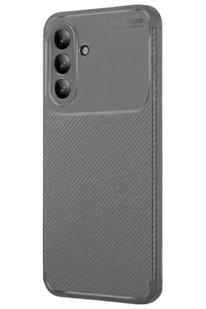 Samsung Uyumlu Galaxy A56 Kılıf Auto Focus Karbon Kapak - Gri