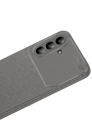 Samsung Uyumlu Galaxy A56 Kılıf Auto Focus Karbon Kapak - Gri