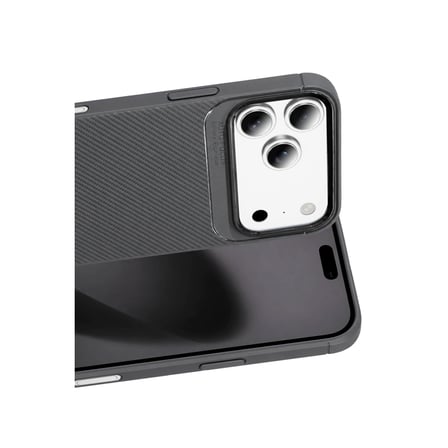 Apple İphone 18 Pro Auto Focus Karbon Kapak - Gri
