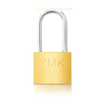 YMK Eko Sarı Boyalı Uzun Kancalı Asma Kilit 32mm