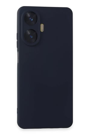 Realme C55 Kılıf Nano içi Kadife Silikon - Lacivert