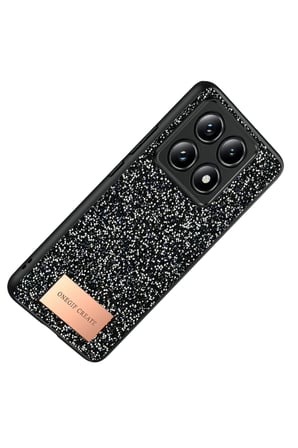 Onegif Xiaomi Mi 14T Pro Bright Simli Kapak - Siyah