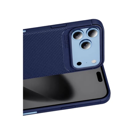 Apple İphone 18 Pro Auto Focus Karbon Kapak - Lacivert