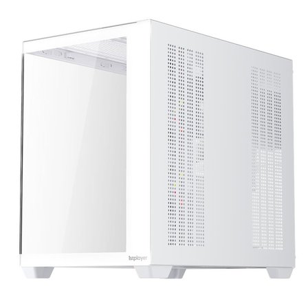 1ST PLAYER BV7 BEYAZ ACK 750W 80+ BRONZE ARGB 4X12CM FAN PANORAMİK TEMPERLİ CAM USB 3.0 ATX KASA