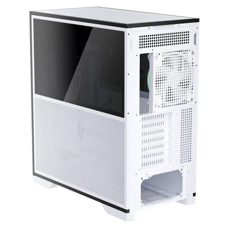 1ST PLAYER IF8 BTF BEYAZ ARGB 4X12CM FAN TERS ÇEVİRİLEBİLİR TEMPERLİ CAM MESH PANELLER USB 3.0 E-ATX