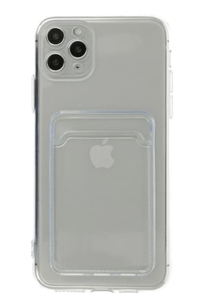 Apple iPhone 11 Pro Max Kılıf Kart Şeffaf Silikon - Şeffaf