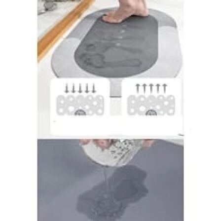 Süper Su Emici Kaymaz Tabanlı Banyo Paspası ( 40*60 )cm