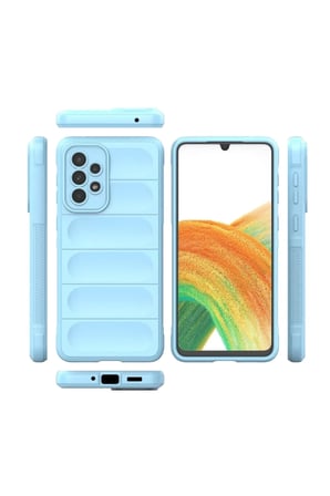Samsung Galaxy A33 5G Kılıf Optimum Silikon - Sky Blue