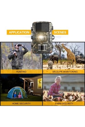 Vothoon Fotokapan Kamera 12mp 1080p Doğa Ve Outdoor Gece Görüşlü Kamera Su Geçirmez