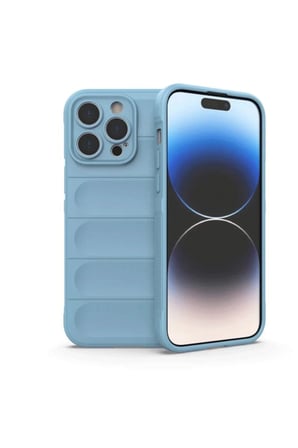 Apple iPhone 15 Pro Max Kılıf Optimum Silikon - Sky Blue