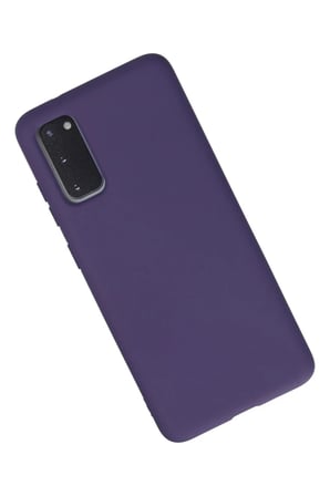 Samsung Galaxy S20 Kılıf Nano içi Kadife Silikon - Mor