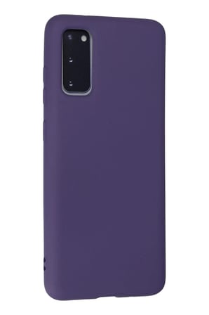 Samsung Galaxy S20 Kılıf Nano içi Kadife Silikon - Mor