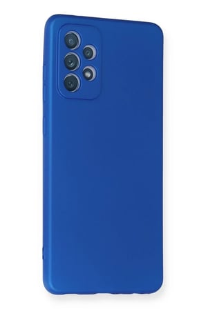 Samsung Galaxy A72 Kılıf First Silikon - Mavi
