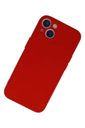 Apple iPhone 13 Mini Kılıf Nano içi Kadife Silikon - Kırmızı
