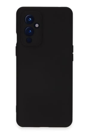 One Plus 9 Kılıf Nano içi Kadife Silikon - Siyah