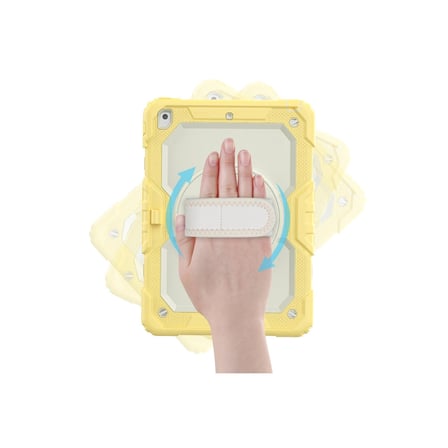 Apple İpad 10.2 (7.nesil) Kılıf Strap New Tablet Kapak - Sarı