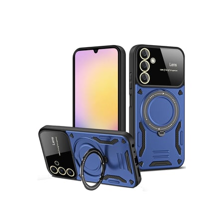 Samsung Galaxy A05s Kılıf Joy Lens Standlı Kapak - Lacivert