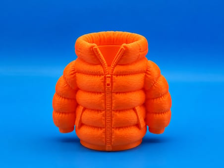 3D Baskı Şişme Mont Kalemlik - Masaüstü Organizer-Turuncu