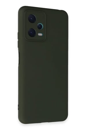 Xiaomi Redmi Note 12 5G Kılıf Nano içi Kadife Silikon - Koyu Yeşil