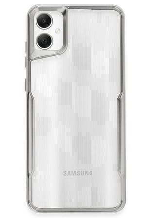 Samsung Galaxy A05 Kılıf Boyi Silikon Kapak - Gümüş