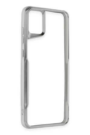 Samsung Galaxy A05 Kılıf Boyi Silikon Kapak - Gümüş