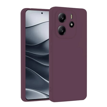 Xiaomi Redmi Note 14 4G Kılıf First Silikon - Mürdüm