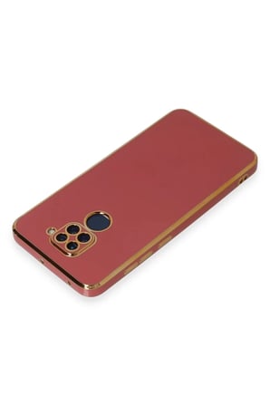 Xiaomi Redmi Note 9 Kılıf Volet Silikon - Kırmızı