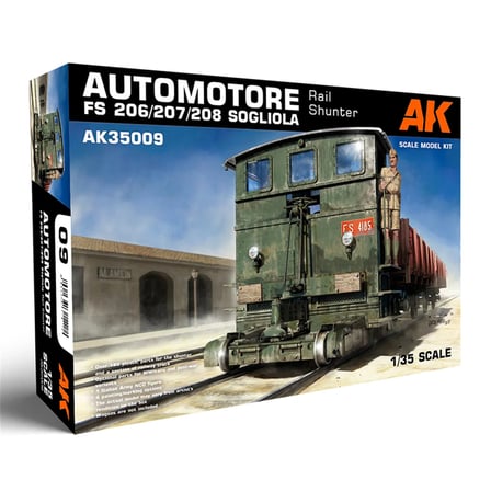 AK Interactive 35009 Otomotor FS 206/207/208 Sogliola Askeri Araç Maketi 1/35 Ölçek Gri