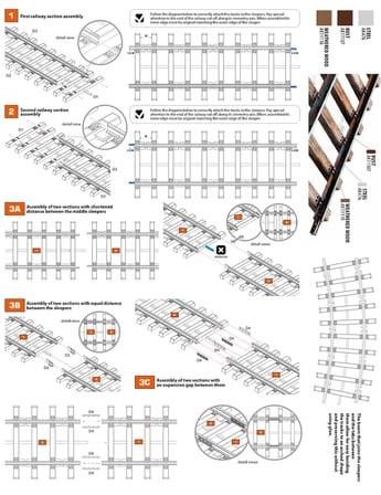 AK Interactive 35011 1/35 Ölçek 2 Adet 19 cm Tren Rayı Maketi